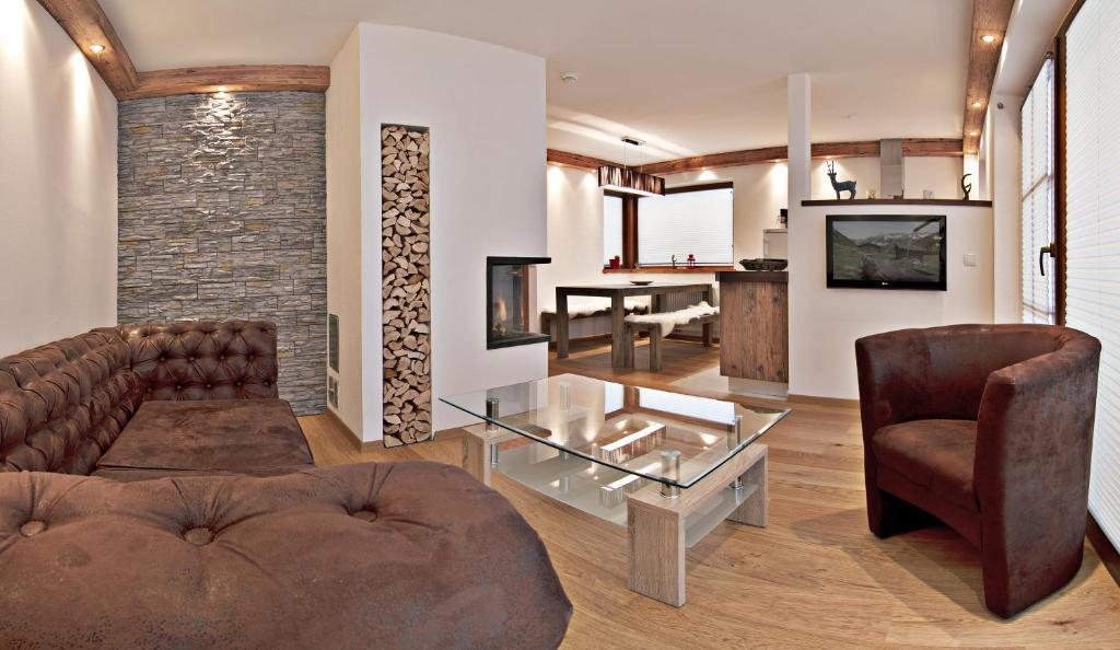 Alpenchalet Brücke Mayrhofen Kamer foto